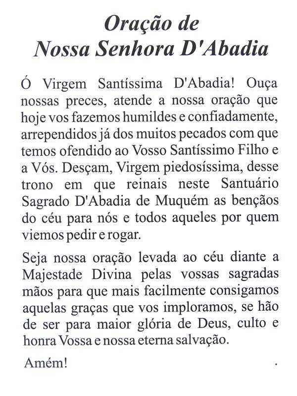 Escapulário Nossa Senhora D'Abadia Escapulário Nossa Senhora D'Abadia - Imagem 3