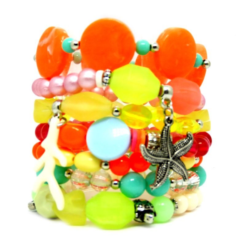 Kit de Pulseiras Tie-dye