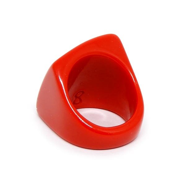 Anel de Resina Vermelho - MD 008 - ARO 20 Anel de Resina Vermelho