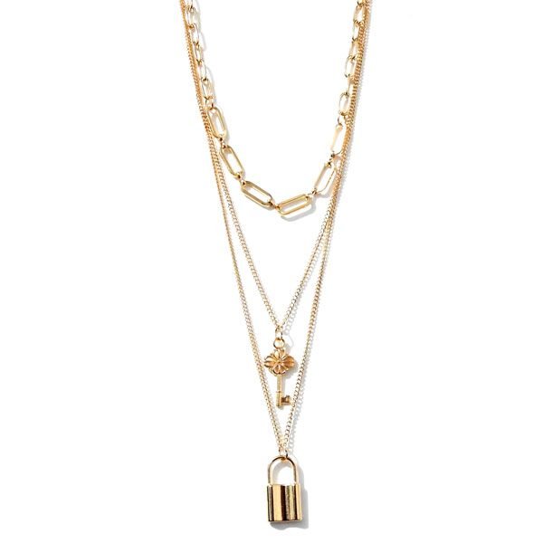 Choker Dourado Cadeado Choker Dourado Cadeado